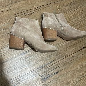 Tan booties